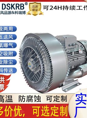 DSKRB双段高压鼓风机工业排烟鱼塘漩涡气泵漩涡风机大风量风机