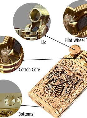 ⑩L 305 2 In 1 Permanent Match Antique Style Flint