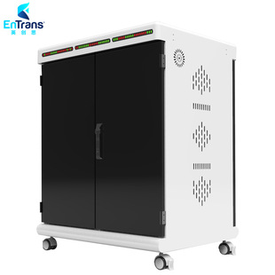 平板充电柜60位USB单口12W输出QC3.0充电协议ABS充电隔板自启风扇