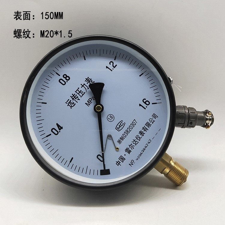 中国雷尔达YTZ-150远传压力表江南气压水压表上海荣华仪表温度计