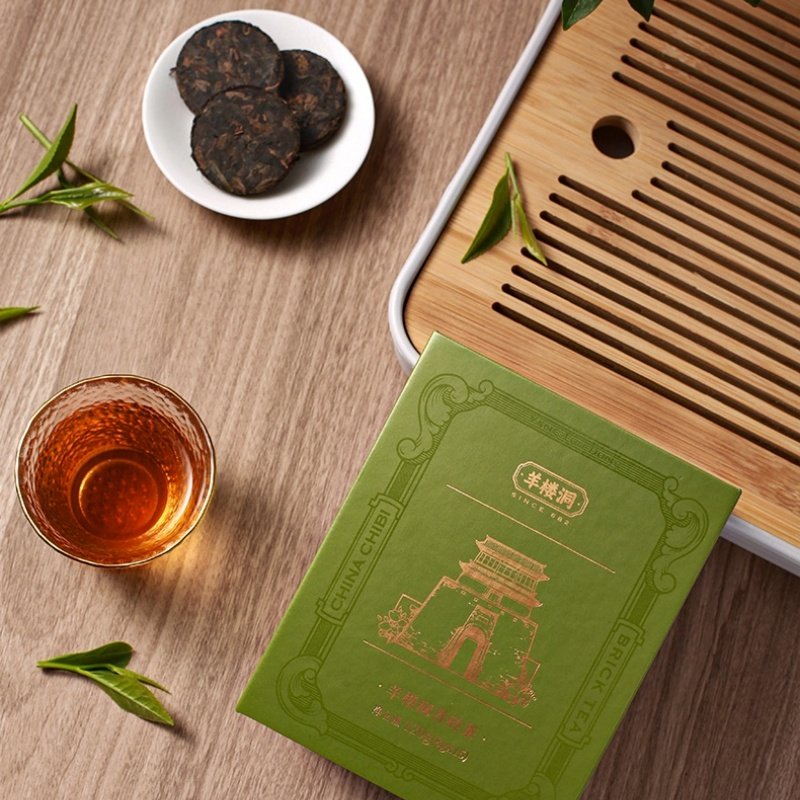 120g小圆饼青砖茶袋装120