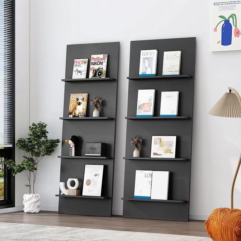 书架落地置物架儿童现代简易家用网红靠墙小型立架简约边角杂志架