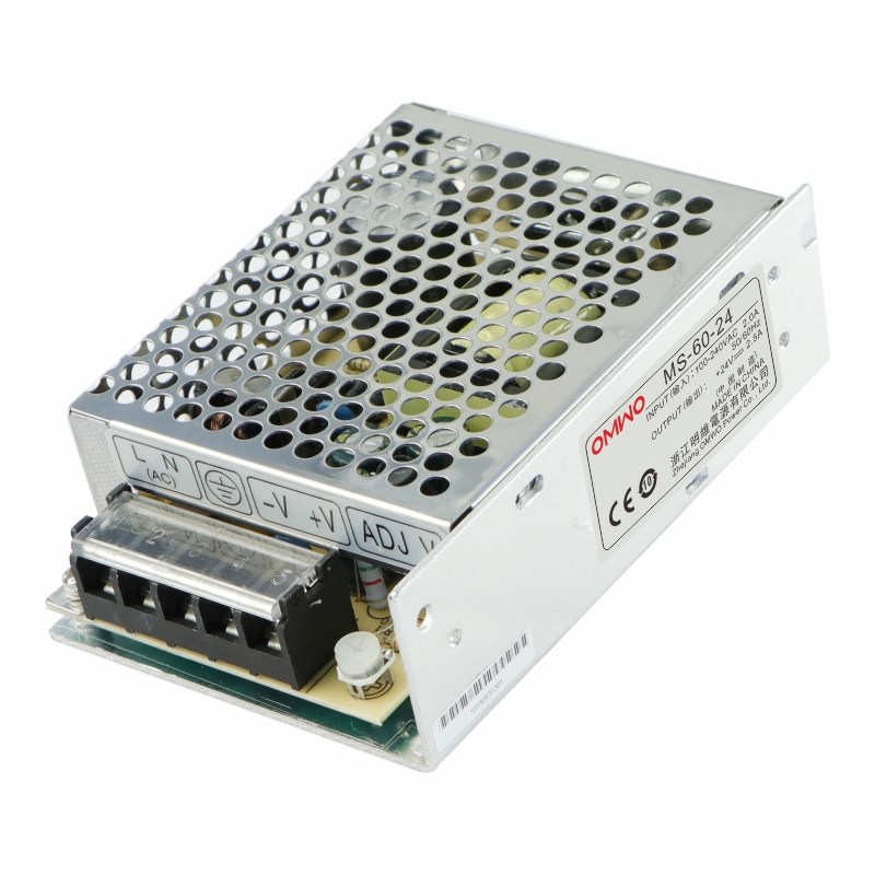 MS-60-24 24V2.5A微小型单组输出明维工业控制直流开关电源供应器