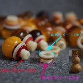 文玩小葫芦镶口配件仿琥珀仿血珀仿蜜蜡头口盖嘴塞子镶嵌挂饰大全