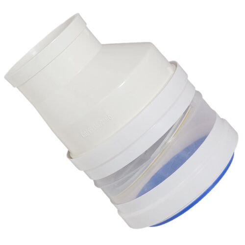偏心异径止逆阀厨房油烟机可拐角安装110PVC/150/160/170/180软管