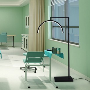 美容纹绣灯美睫U型落地灯 化妆护眼美甲纹身纹眉专用三色光工作灯