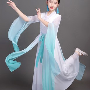 儿童古筝演出服长裙新款钢琴琵琶民乐晚礼服女童文艺表演水袖飘逸