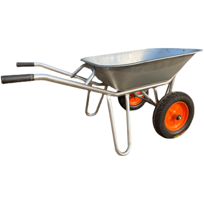 双轮车加厚双轮推车建筑用车农用手推车独轮小推车翻斗车拉货车