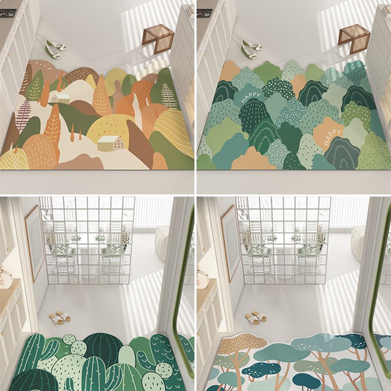 入户门地垫pvc可擦免洗进门门口脚垫玄关门垫可裁剪2022新款地毯