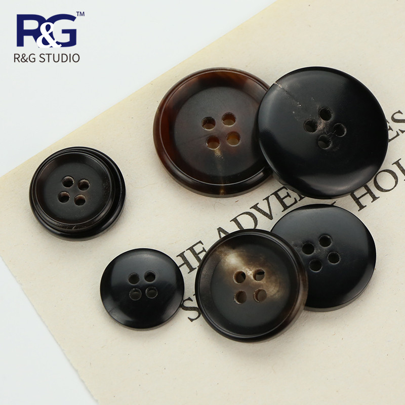 真牛角扣西服四眼纽扣扣子男休闲西装风衣大衣外套衬衫咖啡色钮扣,居家布艺,纽扣,淘宝优惠券,粉丝福利购,淘宝优惠卷