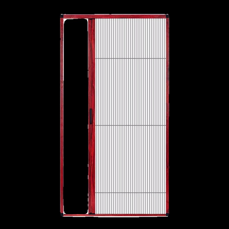 定制低轨折叠隐形纱门加厚铝合金风琴式防蚊防虫门帘左右推拉伸缩