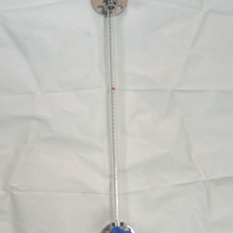 玻璃管式液位计消防水池刻度就地显示水位计油位计直读法兰液位计