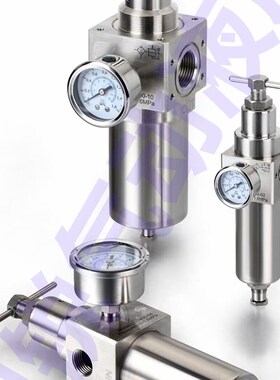 316不锈钢调压阀  SFRL-400-03 不锈钢气动三联体 不锈钢二联件