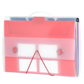 欧斯尼A4挂壁式 多层风琴包资料 文件夹挂墙文件收纳袋免打孔悬吊式