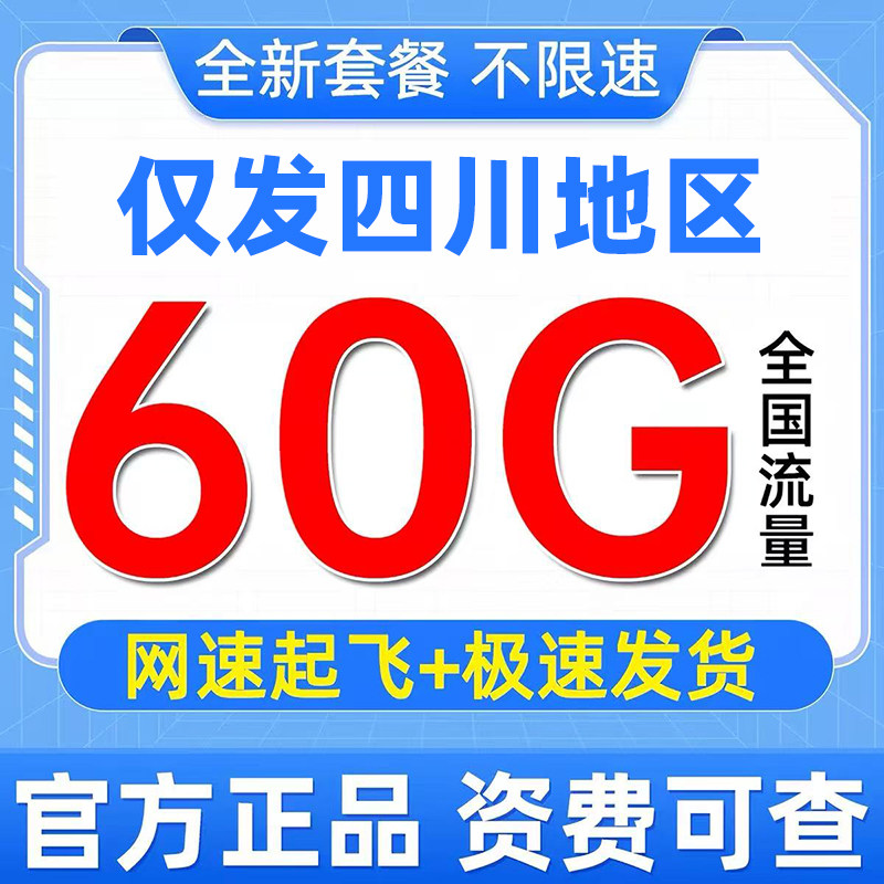 四川大流量卡无线限量全国通用手机卡电话卡号码纯上网卡4G5G广电图片