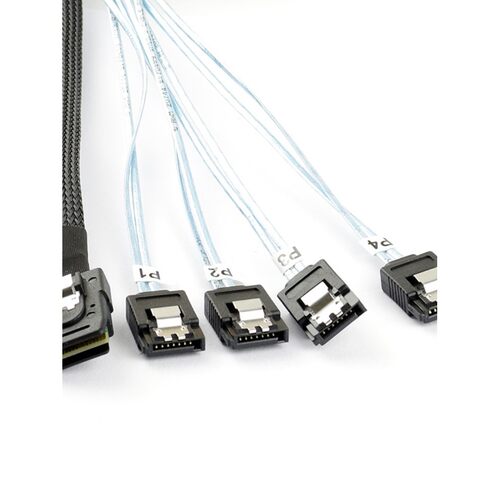 包邮阵列卡硬盘背板SATA线Mini SAS数据线主板正向8087转1分4SATA