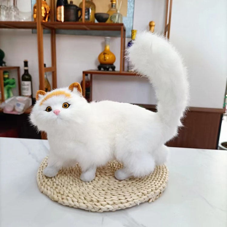 包邮仿真猫家居摆饰动物玩偶可爱公仔模型装饰品儿童玩具创意礼物