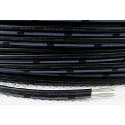 UL2468 AWM 26AWG双并线 黑注白条 黑印白节电源线 黑注竹节610米