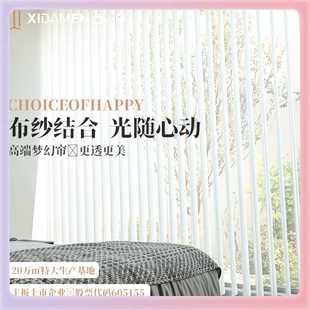 ∝梦幻帘梦幻帘垂直帘竖百叶窗帘卧室客厅阳台家用电动智能