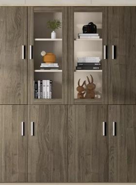 书办公室16882落地文件柜 案柜 简约大气木柜收柜房落纳地档式置