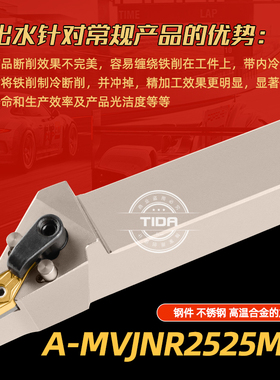 高精内冷数控外圆刀杆93度外圆车刀 AVJNR2525M16 内出水车床刀具
