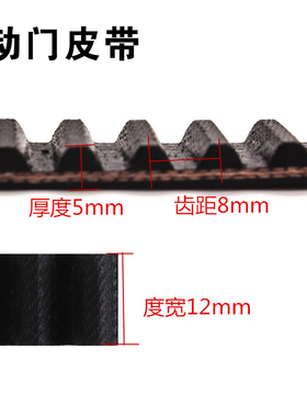 自动门皮带S8M同步带感应门传送带自动平移门皮带电动玻璃门通用
