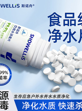 野外生存食品级饮用水净水片官方旗舰店正品井水自来水杀菌消毒片