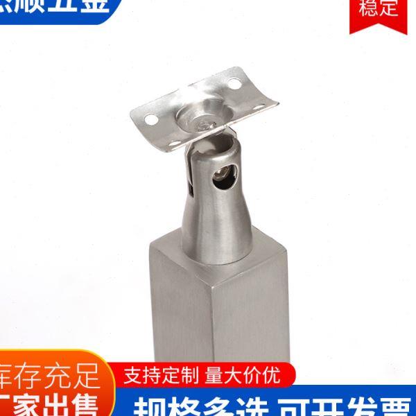 不锈钢立柱304楼梯栏杆扶手挂玻璃栏杆立柱空管双片穿拉丝管立柱