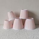 手工灯罩外壳配件通用圆形防刺眼婴儿遮光台灯吊灯锦丝皱布艺壁灯