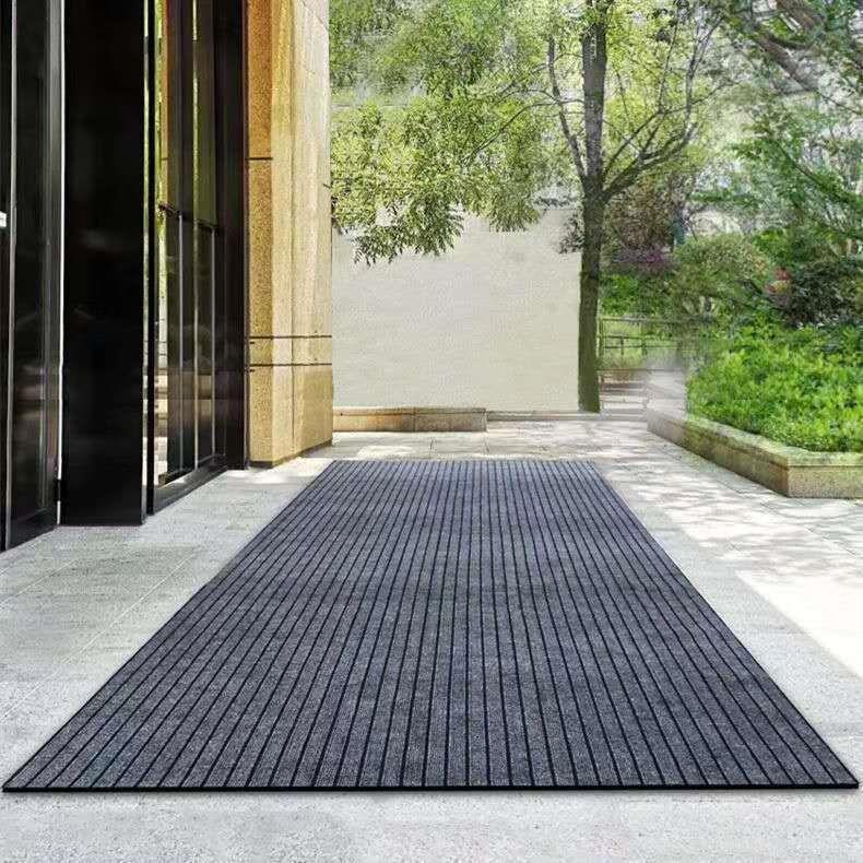 1.6米宽商用地毯防滑除尘吸水商场超市门口地垫160公分厘米七条纹