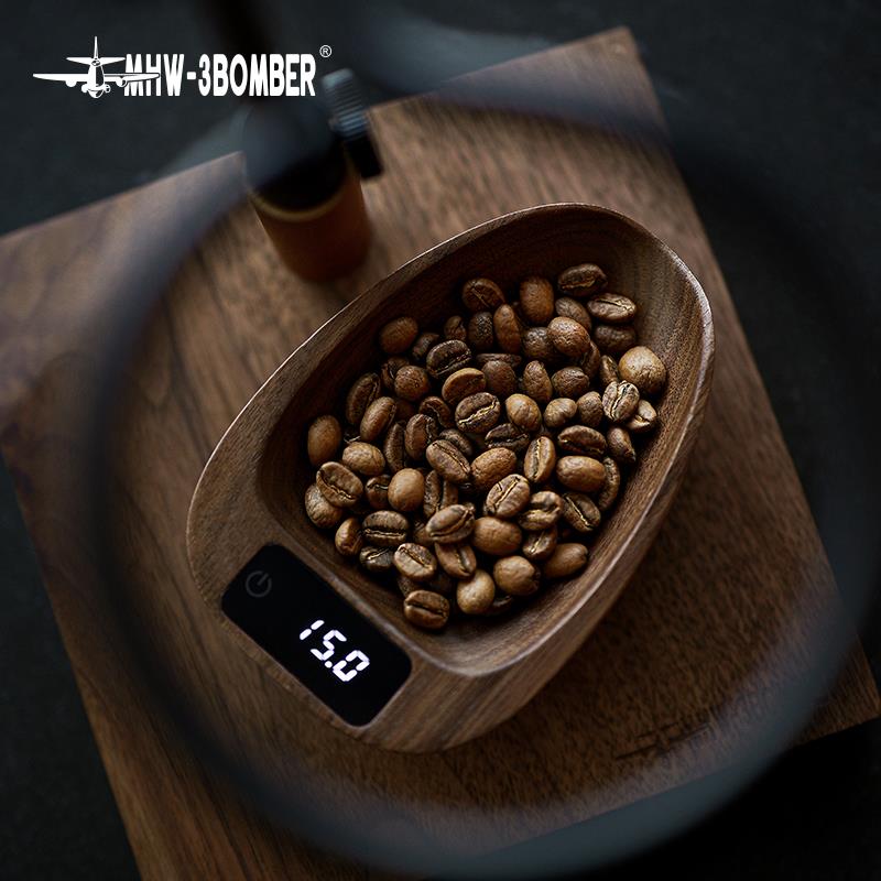 MHW-3BOMBER轰炸机咖啡电子秤 称豆展示盘咖啡豆碟电子秤豆器量豆