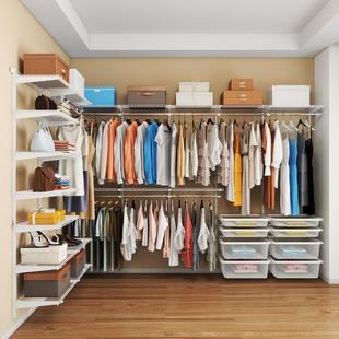 巧精灵 衣架衣帽间定制 金属衣柜框架DIY配件卧室家用全钢架壁挂式