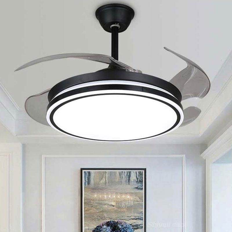 吊扇灯餐厅隐形扇客厅现代简约时尚电扇灯变频卧室灯创意风扇灯具,家装灯饰光源,风扇灯,淘宝优惠券,粉丝福利购,淘宝优惠卷