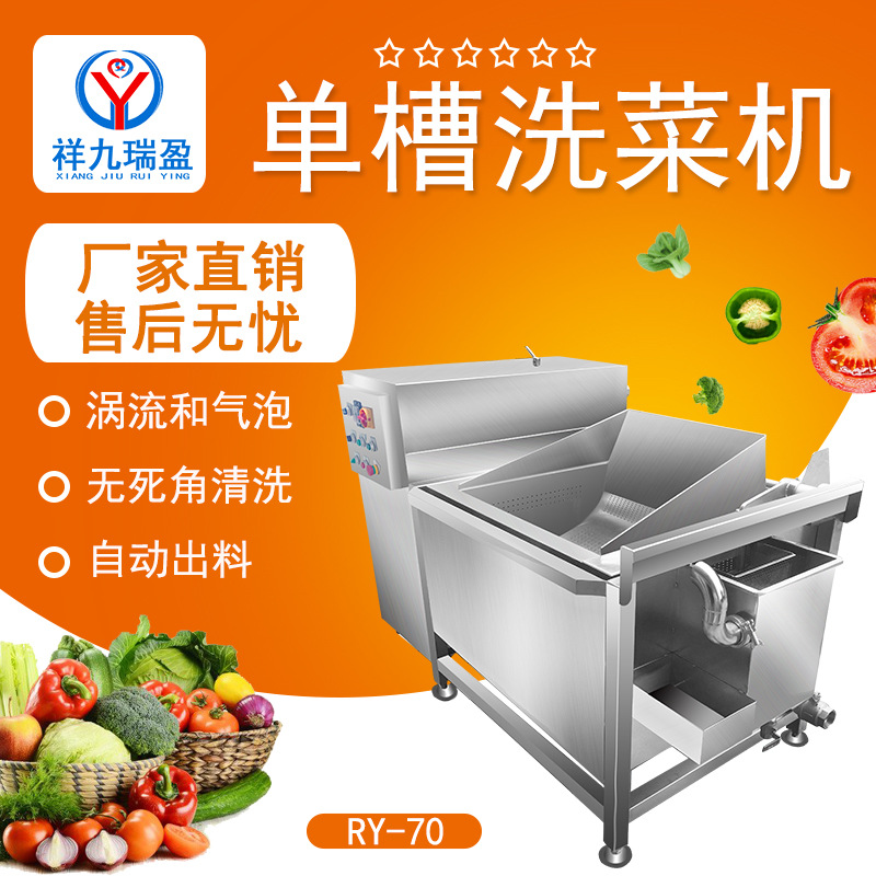 商用涡流洗菜机 气泡蔬菜水果臭氧消毒清洗机 自动清洗厨房设备