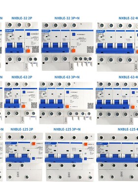 正泰Nxble昆仑d型漏电保护器1P2P3P断路器D10A16A20A25A32A40A63A