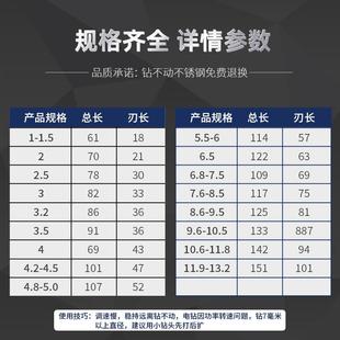 高硬度电转不锈钢板钻头 六角柄麻花钻头 钻铁金属铝合金钻孔专用