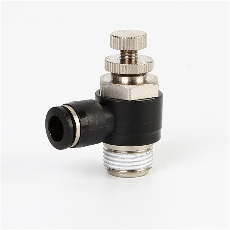 气动快速接头SL接头节流阀调速阀SL4/6/8/10/12- QM5 010203控气