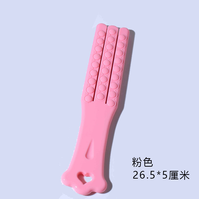 一拍灵三指拍痧板全身养生按摩拍经络拍敲背锤健身硅胶捶打拍砂掌