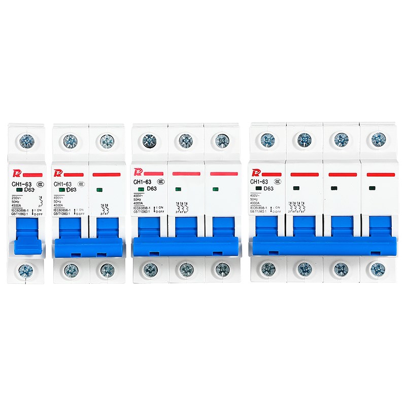 D型家用空气开关DZ47-63三相1P2P3P4P电闸小型断路器 6A-63A空开