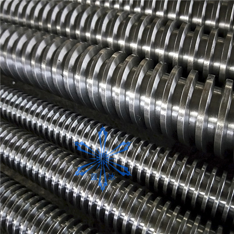 大型长304不锈钢梯形丝杆螺杆t形圆弧丝杠法兰方铜螺母套装