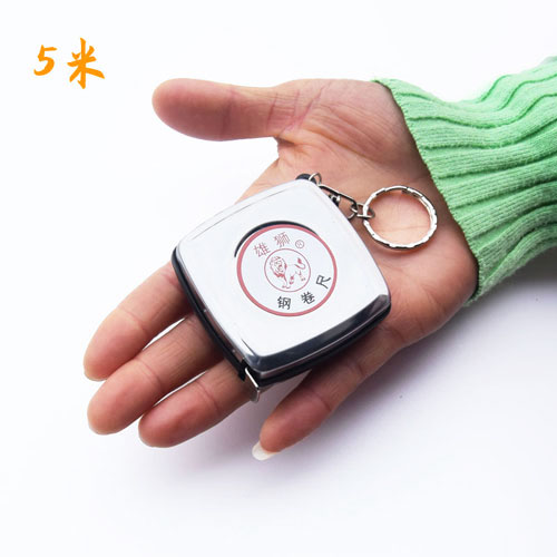 不锈钢外壳卷尺测量工具迷你小巧金属壳卷尺便携雄狮钢尺小尺子