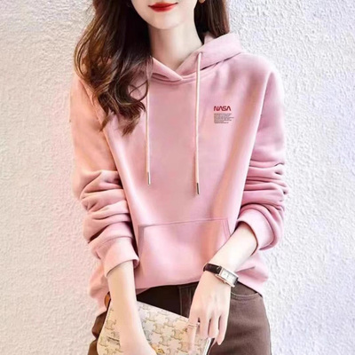 加绒加厚宽松棉韩版连帽卫衣