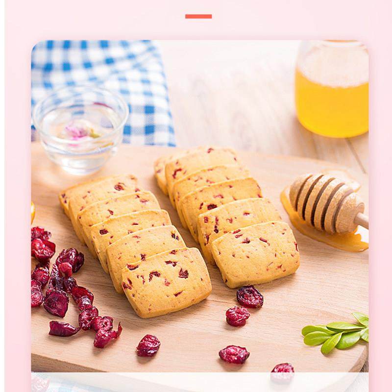 包邮蔓越莓干切片500g美国雪花酥牛轧糖原料曲奇饼干牛轧糖烘焙用