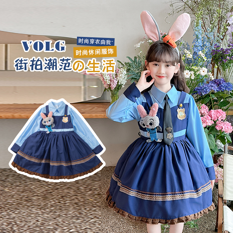 朱迪兔女童洛丽塔连衣裙