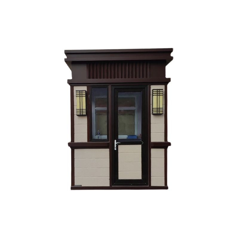 真石漆岗亭保安亭户外成品可移动钢结构门卫值班室收费亭治安亭