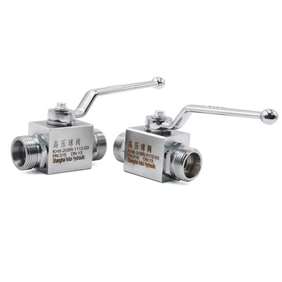 液压油管卡套高压球阀24度锥KHB-08SR10SR12SR14SR16SR20SR截止阀