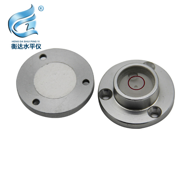 万象水平仪圆形水准器气泡水准仪带法兰水平器高精度水准气泡