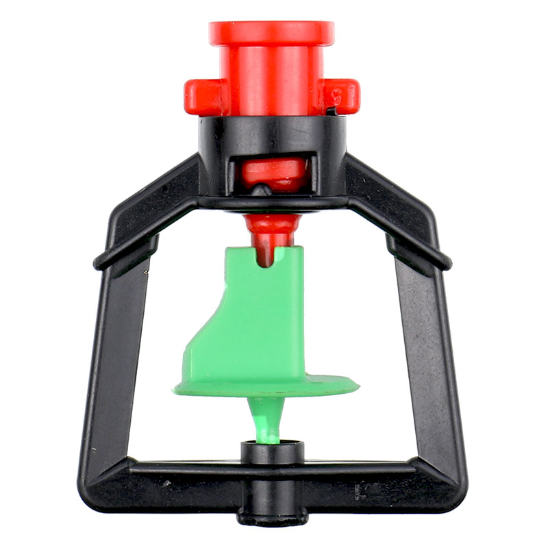 大棚喷灌倒挂喷水雾化吊喷接头自动旋转折射浇水微喷灌溉喷头洒水