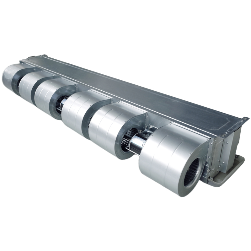 大风量通风机盘管3电机6风轮蜗壳卧式暗装空气能水冷暖中央空调机