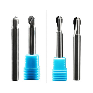 PCD钻石圆鼻刀单双刃高光亚克力陶瓷铝用合金球头金刚石钨钢铣刀